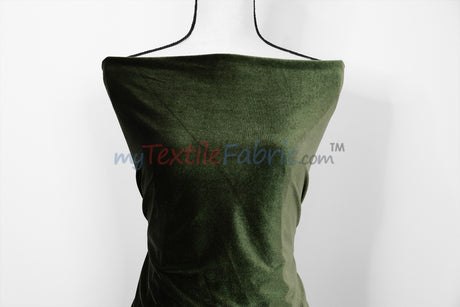 Soft and Plush Stretch Velvet Fabric | Stretch Velvet Spandex | 58" Wide | Spandex Velour for Apparel, Costume, Cosplay, Drapes |