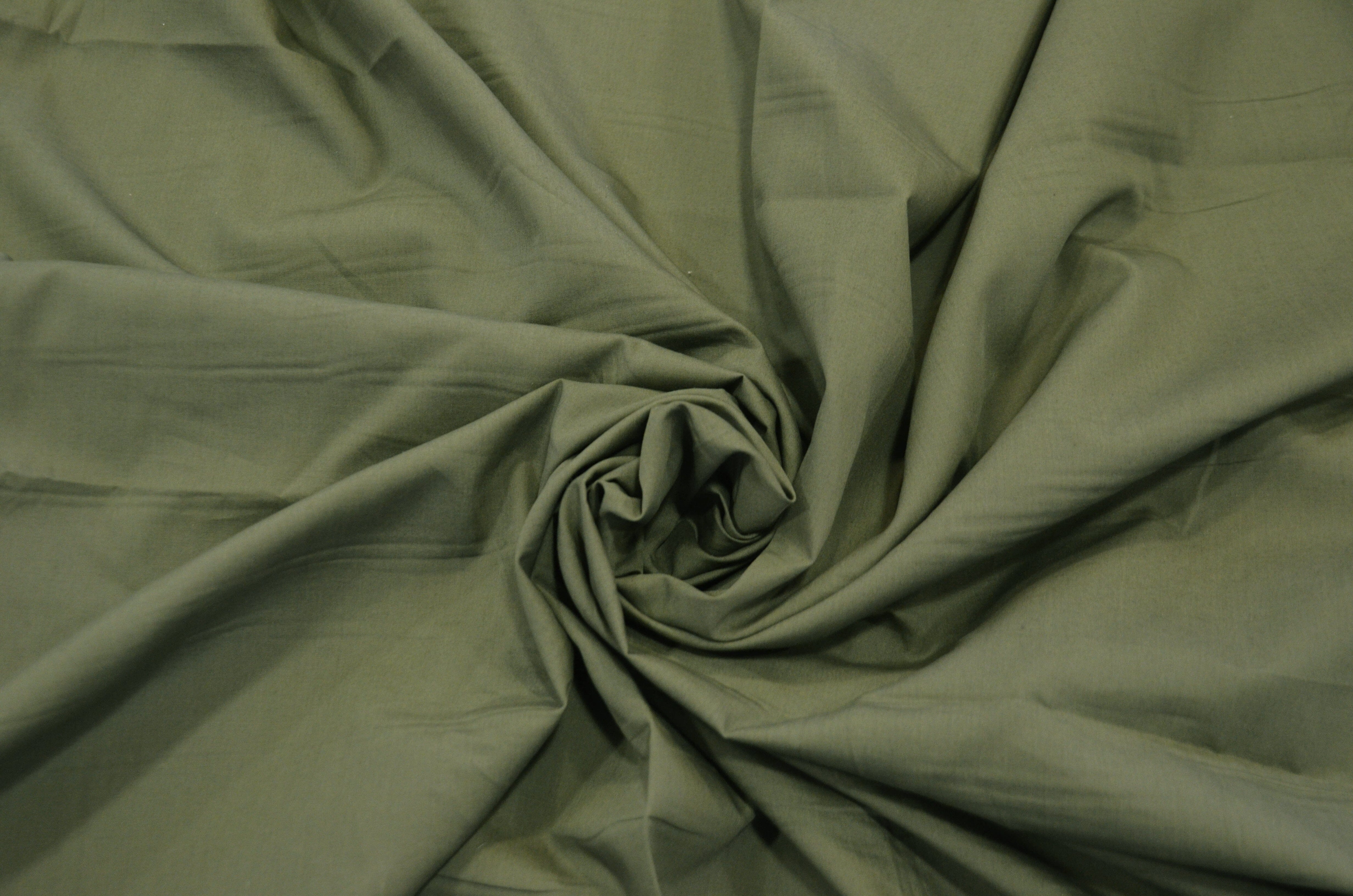 100% Cotton Poplin Broadcloth by the Continuous Yard | 60" Wide | White Red Charcoal and Olive | Mask Fabric, Shirt, Pouch | Fabric mytextilefabric Yards Olive 