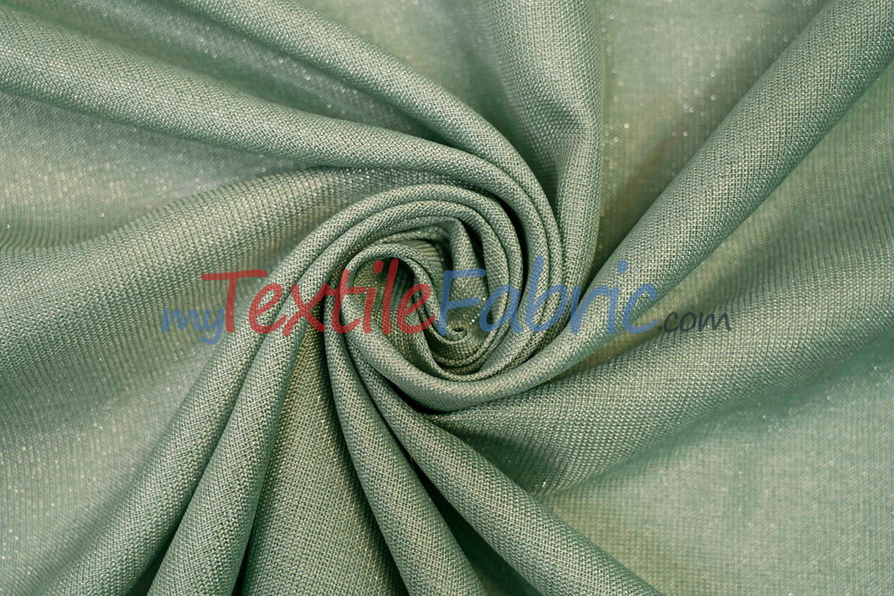 Metallic Vintage Linen Fabric | Imitation Burlap with Metallic Foil | 60" Wide | Washable Burlap Fabric for Decor |