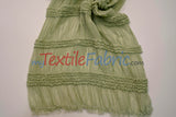 Pleated Ruffle Chiffon Fabric | Lightweight Texture | 100% Polyester | 44/46" Wide
