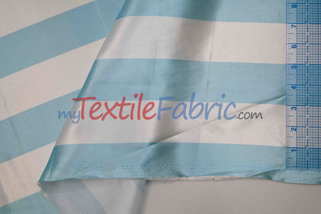 2" Stripe Satin Fabric | Soft Satin Stripe Charmeuse Fabric | 60" Wide | Multiple Colors |