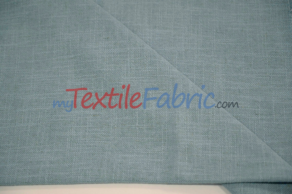 Luxe Linen Fabric | Durable Polyester-Linen Blend | 60" Wide | Upholstery & Apparel & Tablecloth |