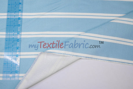 Monarch Stripe Fabric by the Yard | 100% Polyester | 60" Wide |