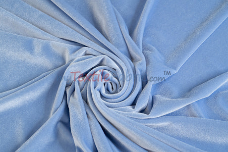 Soft and Plush Stretch Velvet Fabric | Stretch Velvet Spandex | 58" Wide | Spandex Velour for Apparel, Costume, Cosplay, Drapes |
