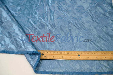 Satin Jacquard - Satin Flower Brocade - Sample Swatch 3x3