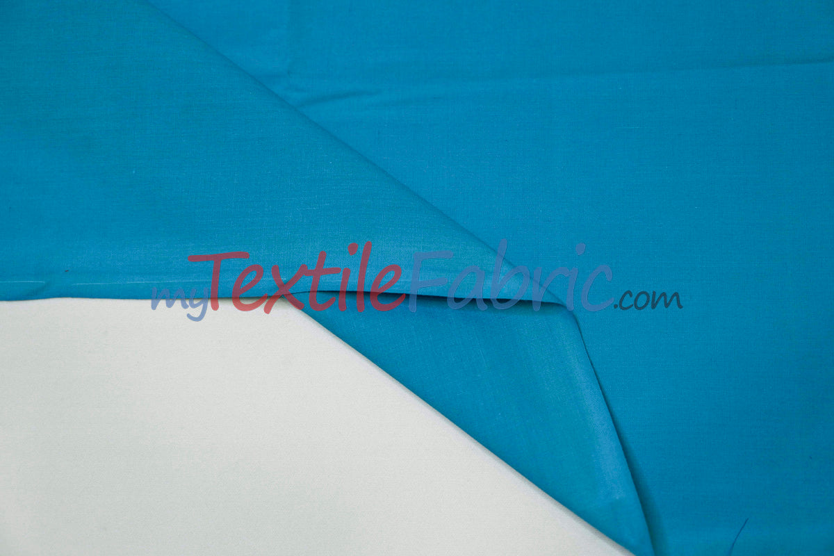 Polyester Cotton Broadcloth Fabric | 60" Wide | Solid Colors | Continuous Yards | Multiple Colors |