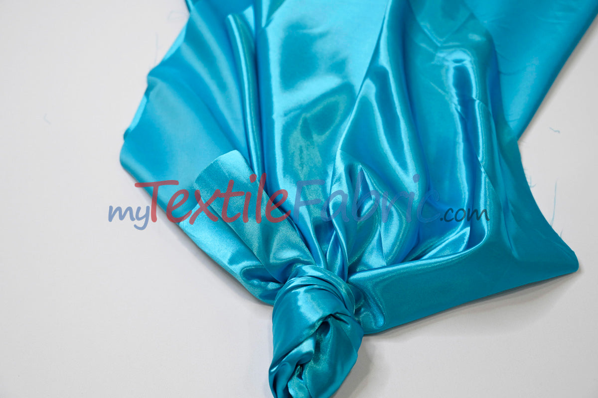 Stretch Charmeuse Satin Fabric | Soft Silky Satin Fabric | 96% Polyester 4% Spandex | Multiple Colors | Yards & Bolts