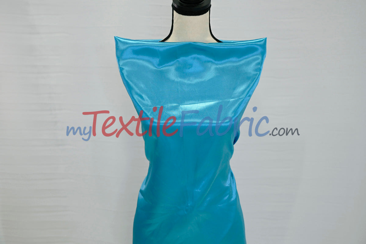 Stretch Charmeuse Satin Fabric | Soft Silky Satin Fabric | 96% Polyester 4% Spandex | Multiple Colors | Yards & Bolts