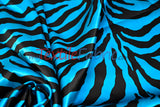 Animal Zebra Satin Fabric | Soft Satin Zebra Charmeuse Fabric | 60" Wide | Multiple Colors |