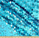 Dull Square Dazzle Sequins | Decorative Payette Sequins on Mesh | 52" Wide |