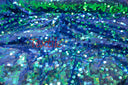 Fish Scale Paillette Sequins Fabric | 9mm Sequins Fabric | 52" Wide | Multiple Colors |