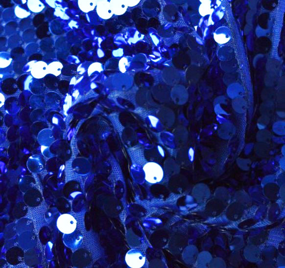 New York Dazzle Sequins Fabric | 6mm Sequins Fabric | 52" Wide | Multiple Colors |