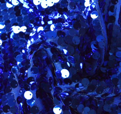 New York Dazzle Sequins Fabric | 6mm Sequins Fabric | 52" Wide | Multiple Colors |