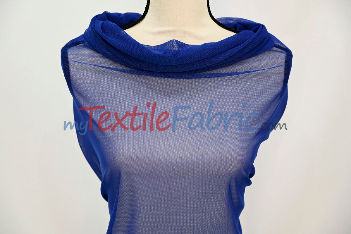 Super Soft Power Mesh Spandex | 20% Spandex | 60" Wide | 4 Way Stretch | Multiple Colors |