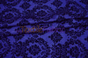 Damask Flocking Taffeta | Flocking Velvet Damask on Taffeta Fabric | 60" Wide | Curtains, Apparel, Cosplay, Costume, Decor |
