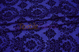 Damask Flocking Taffeta | Flocking Velvet Damask on Taffeta Fabric | 60" Wide | Curtains, Apparel, Cosplay, Costume, Decor |
