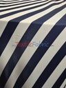 1" Stripe Satin Print | Dull Satin Print | 58/60" Wide | Stripe Satin Print Fabric | 3 Colors |