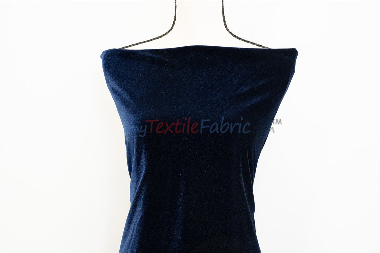 Soft and Plush Stretch Velvet Fabric | Stretch Velvet Spandex | 58" Wide | Spandex Velour for Apparel, Costume, Cosplay, Drapes |