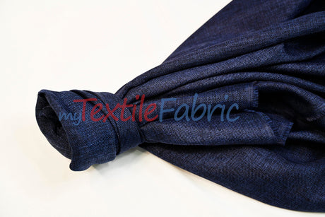 Vintage Linen Fabric | Imitation Burlap Fabric | 60" Wide | Faux Burlap | Vintage Rustic Natural Look Burlap | Washable Burlap Fabric for Decor |