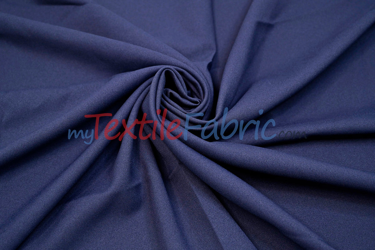 Extra Wide Polyester Fabric | 124" Wide Polyester Fabric | 124" Polypoplin for Tablecloths, Drapery, and Curtains |