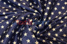 American Star Satin | American Flag in Red, Navy, and Blue Satin | Sold by the Yard x 60" Wide | Charmeuse Satin American Flag Print
