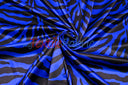 Animal Zebra Satin Fabric | Soft Satin Zebra Charmeuse Fabric | 60" Wide | Multiple Colors |