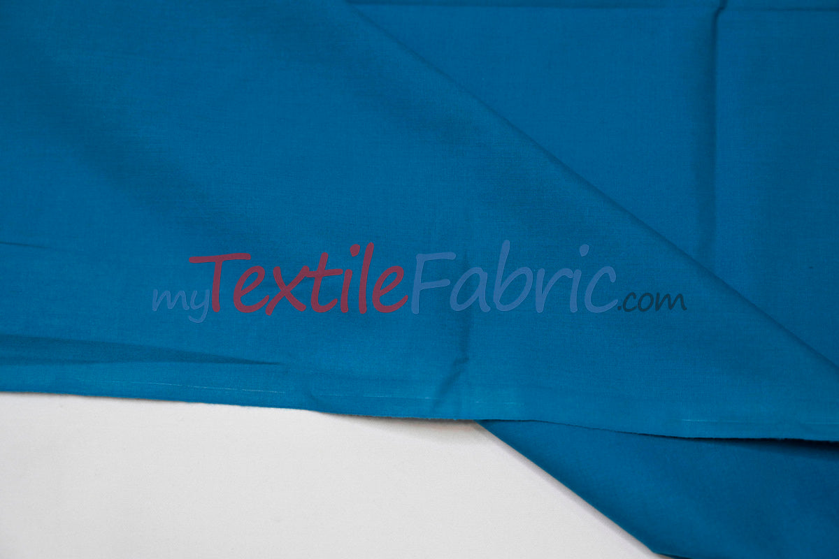 Polyester Cotton Broadcloth Fabric | 60" Wide | Solid Colors | Continuous Yards | Multiple Colors |