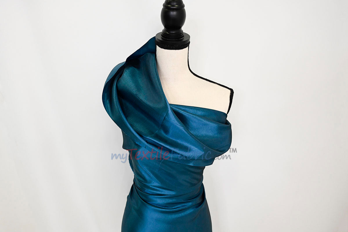 Stretch Taffeta Fabric | 60" Wide | Multiple Solid Colors | Continuous Yards | Costumes, Apparel, Cosplay, Designs | MTF Quality |