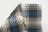 Denim Kilt Fabric | 60" Wide | Denim Tartan Fabric | Soft Poly Rayon Kilt | Decor, Napkins, Scarves, Costumes, Blanket, Kilt |