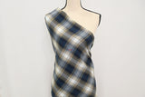 Denim Kilt Fabric | 60" Wide | Denim Tartan Fabric | Soft Poly Rayon Kilt | Decor, Napkins, Scarves, Costumes, Blanket, Kilt |