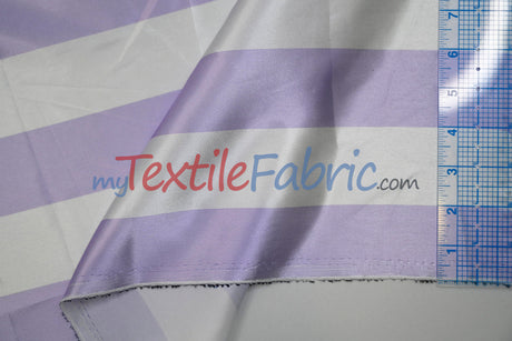 2" Stripe Satin Fabric | Soft Satin Stripe Charmeuse Fabric | 60" Wide | Multiple Colors |
