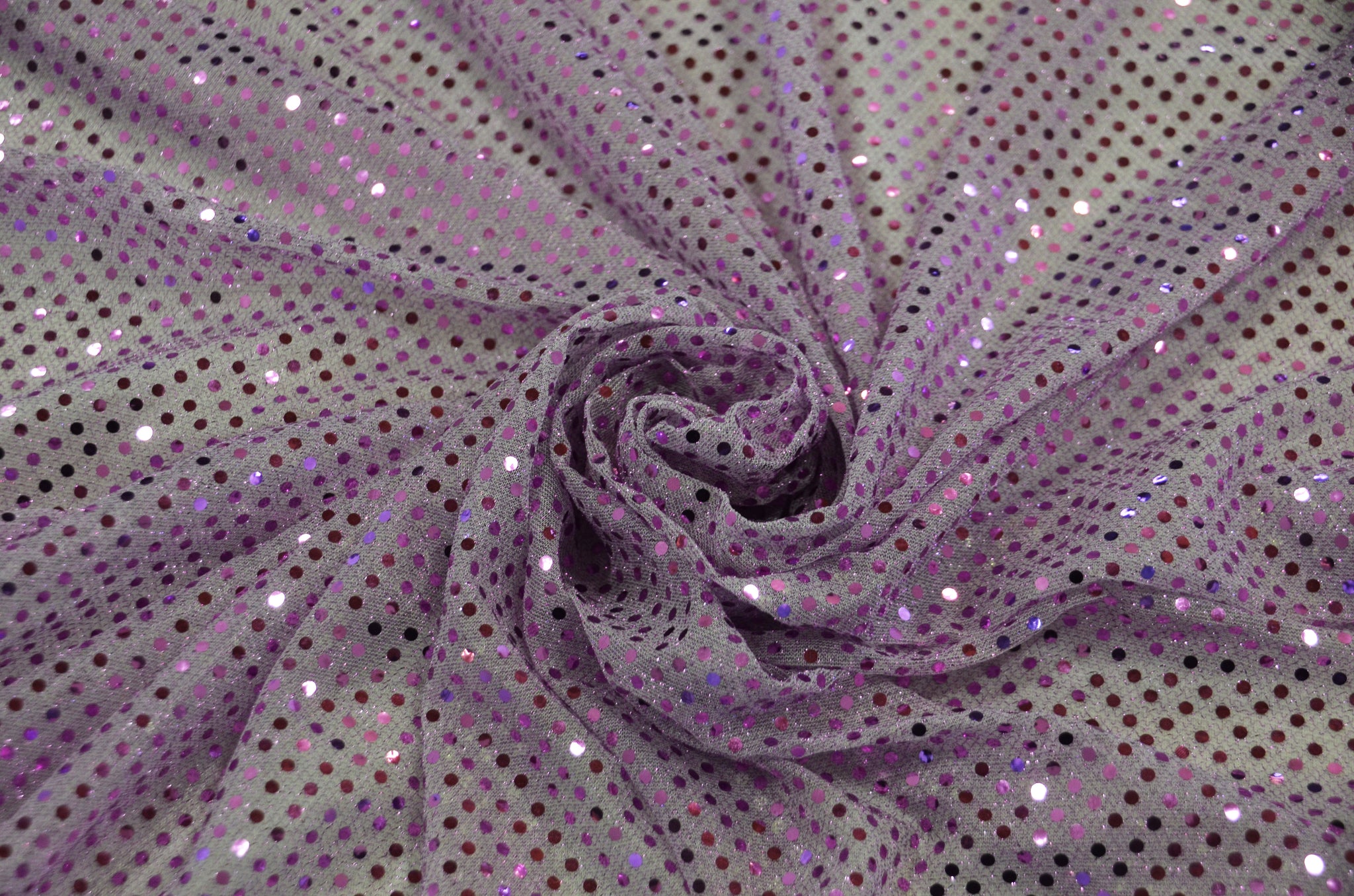 Sparkly 3mm Metallic Sequin Fabric by the Yard