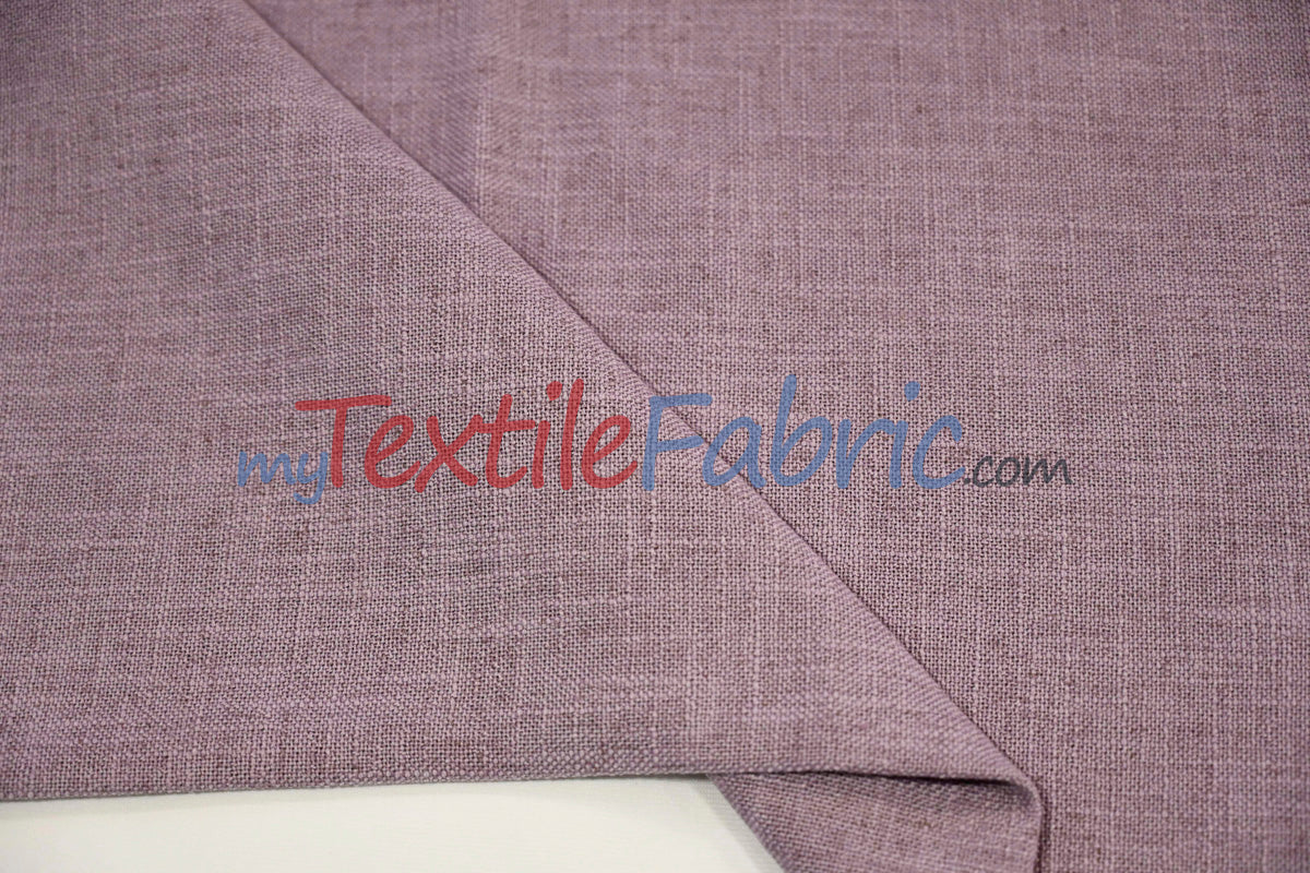 Luxe Linen Fabric | Durable Polyester-Linen Blend | 60" Wide | Upholstery & Apparel & Tablecloth |