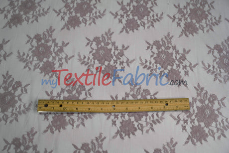 Chantilly Lace Fabric | 52” Wide | Elegant Floral Lace for Bridal & Formalwear