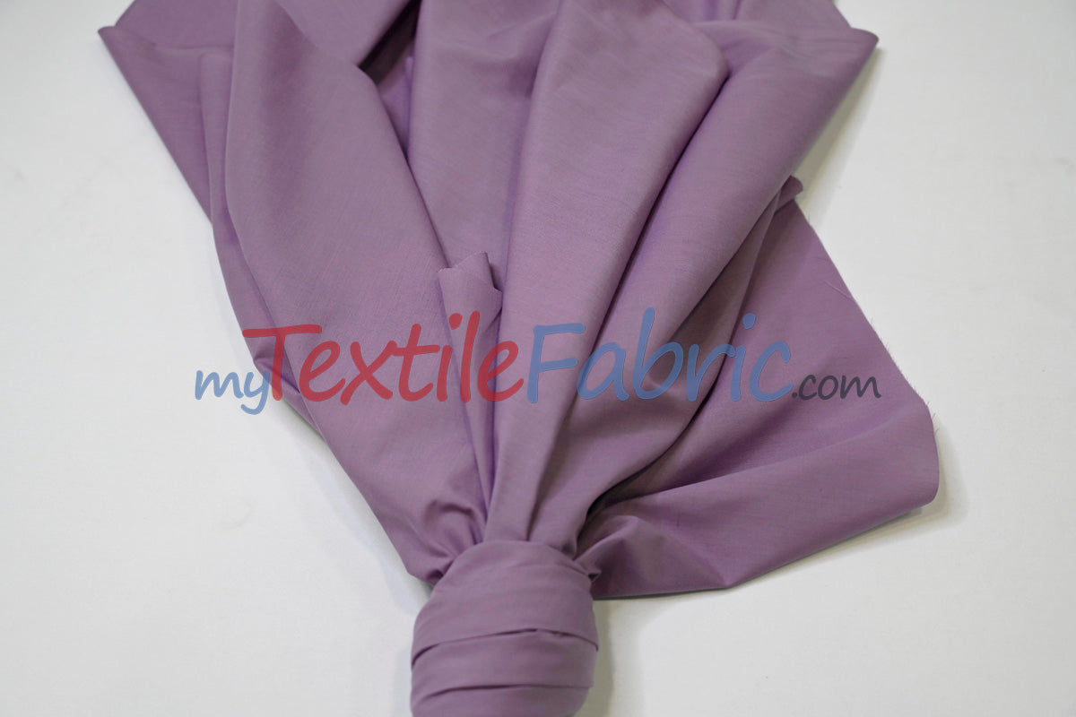 Polyester Cotton Broadcloth Fabric | 60" Wide | Solid Colors | Continuous Yards | Multiple Colors |