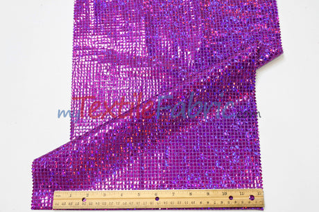 Holographic Mini Square Sequins | 45” Wide | Lightweight Sequin Fabric for Costumes & Apparel