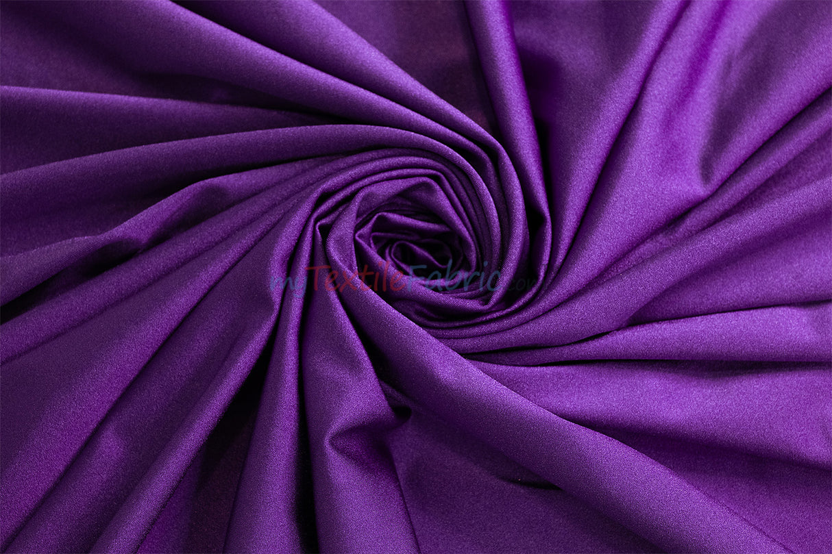 Nylon Spandex 4 Way Stretch Fabric | 60" Width | Great for Swimwear, Dancewear, Waterproof, Tablecloths, Chair Covers | Multiple Colors |