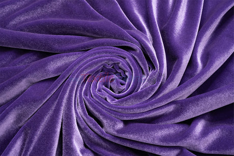 Soft and Plush Stretch Velvet Fabric | Stretch Velvet Spandex | 58" Wide | Spandex Velour for Apparel, Costume, Cosplay, Drapes |