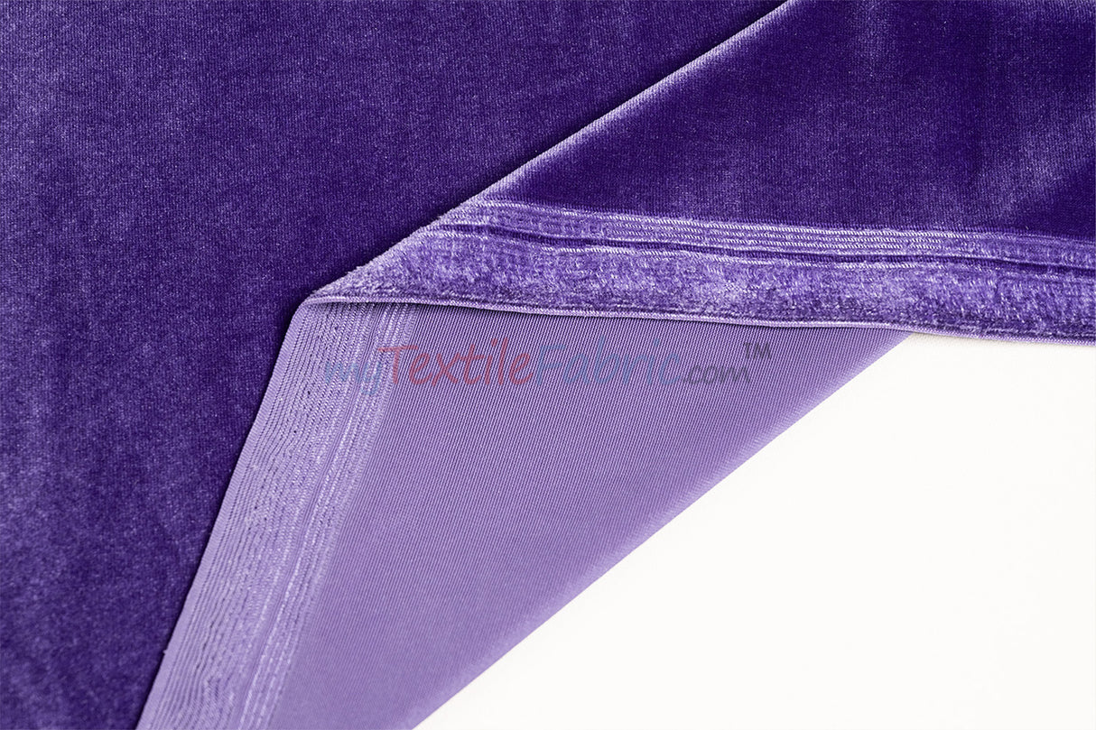 Soft and Plush Stretch Velvet Fabric | Stretch Velvet Spandex | 58" Wide | Spandex Velour for Apparel, Costume, Cosplay, Drapes |