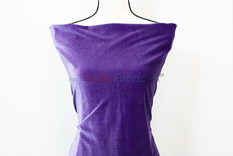 Soft and Plush Stretch Velvet Fabric | Stretch Velvet Spandex | 58" Wide | Spandex Velour for Apparel, Costume, Cosplay, Drapes |