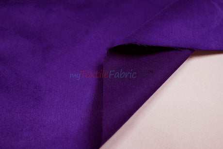 Suede Fabric | Microsuede | 40 Colors | 60" Wide | Faux Suede | Upholstery Weight, Tablecloth, Bags, Pouches, Cosplay, Costume | Continuous Yards |