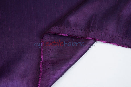 IFR Extra Wide Dupioni Silk | 100% Polyester Faux Dupioni Fabric | 120" Wide | Multiple Colors |
