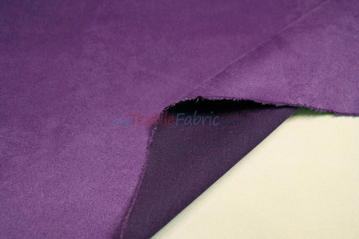 Suede Fabric | Microsuede | 40 Colors | 60" Wide | Faux Suede | Upholstery Weight, Tablecloth, Bags, Pouches, Cosplay, Costume | Continuous Yards |