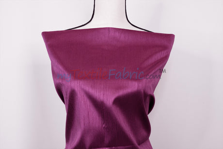IFR Extra Wide Dupioni Silk | 100% Polyester Faux Dupioni Fabric | 120" Wide | Multiple Colors |