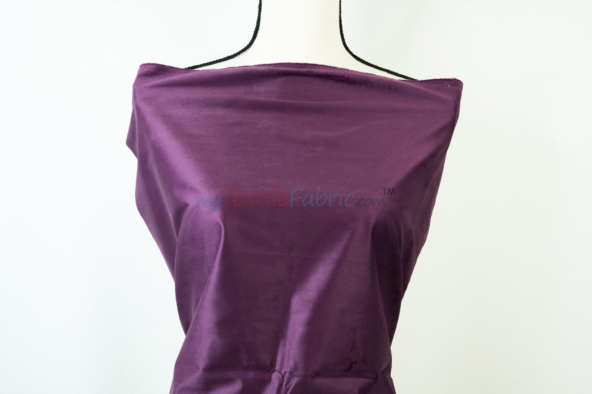 Extra Wide Fire Retardant Drapery Velvet Fabric by the Yard | 118" Wide | Multiple Colors |