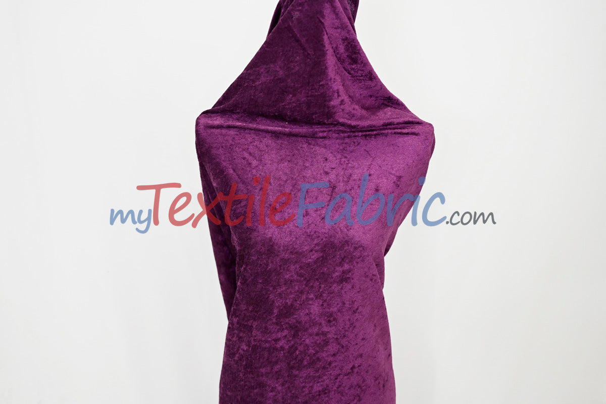 Panne Velvet Fabric | 60" Wide | Crush Panne Velour | Apparel, Costumes, Cosplay, Curtains, Drapery & Home Decor