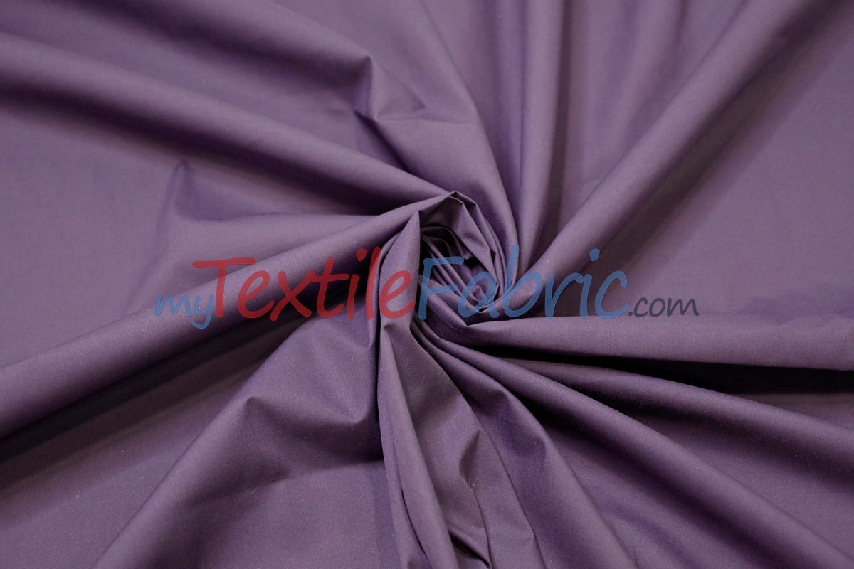 Polyester Cotton Broadcloth Fabric | 60" Wide | Solid Colors | Continuous Yards | Multiple Colors |