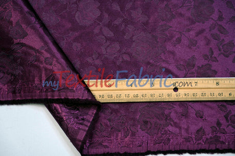 Satin Jacquard | Satin Flower Brocade | 60" Wide | Sold by the Continuous Yard |