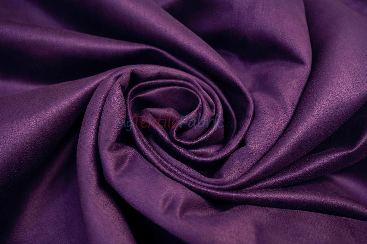 Suede Fabric | Microsuede | 40 Colors | 60" Wide | Faux Suede | Upholstery Weight, Tablecloth, Bags, Pouches, Cosplay, Costume | Continuous Yards |