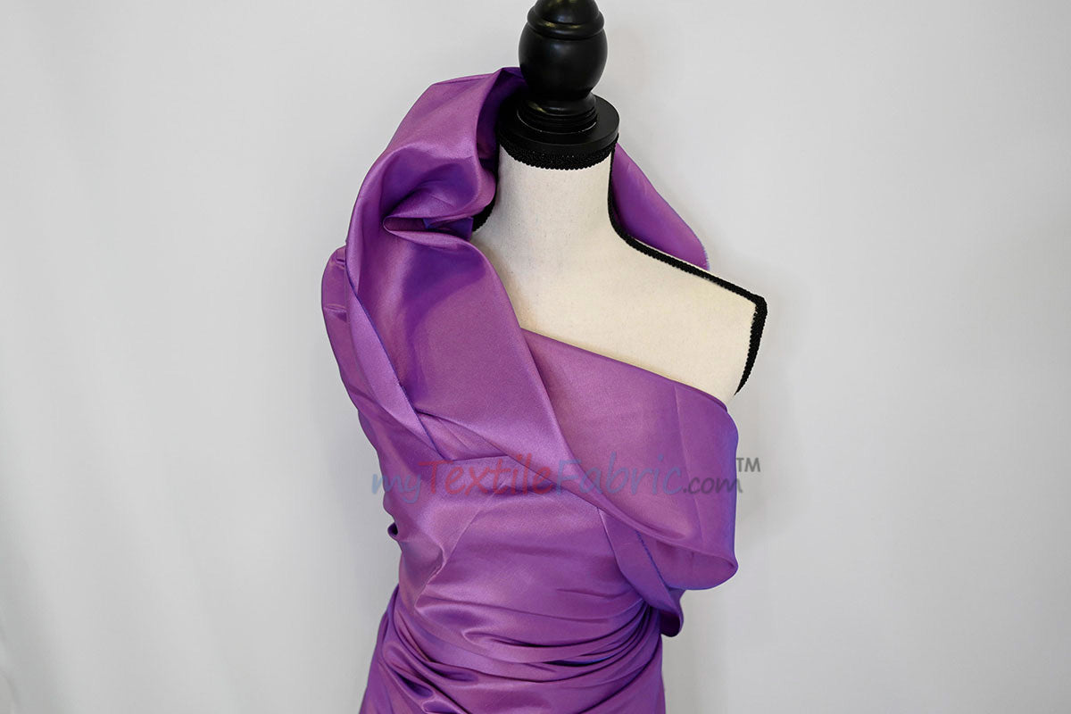 Taffeta Fabric | Two Tone Taffeta Fabric | Non Stretch Taffeta | 60" Wide | Multiple Solid Colors